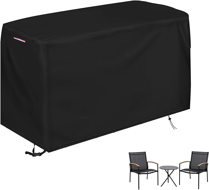 Patio Bistro Set Cover, Heavy Duty Waterproof Outdoor Table and Chairs Set Cover for 3 Pieces Patio Furniture Set/2 Chairs Patio Set - 66"L x 22"W x 29"H