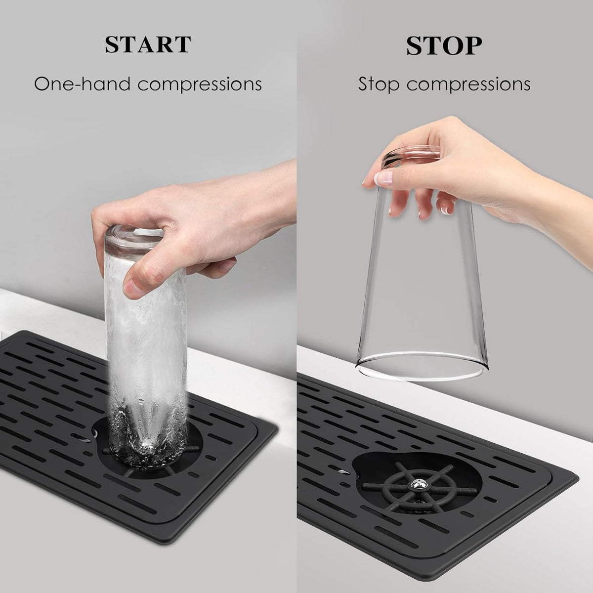 Pitcher Washer, Espresso Washer and Spray, Pitcher Rinser ，Drainage and Drip Tray, 304 Stainless Steel Bar Glass Washer Sink