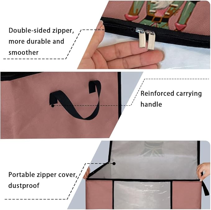 3pcs comforter blanket clothes sheet towel sweater pillow plush underbed storage,linen closet organization containers for bedroom,clear window storage tote bag,extra large portable moving boxes