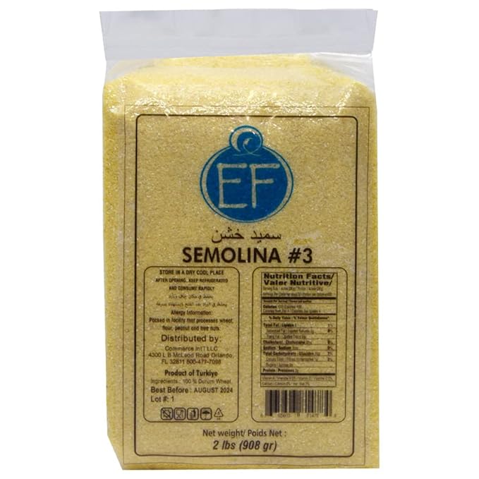 Eastern Feast - Semolina #3, 2 Lbs (908g), 100% Durum Wheat