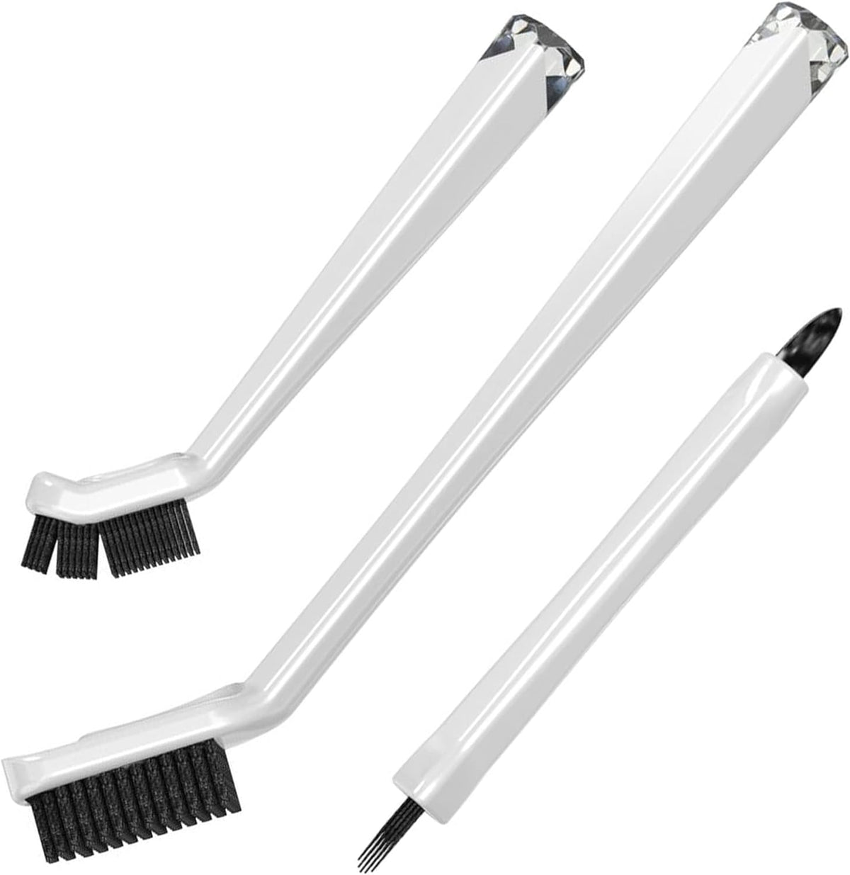 Grout Cleaning Brushes Set (3 Pcs) Deep Cleaner Multi-Purpose Stiff Bristle Brush, Cleaning Toothbrush for Cleaning Corners, Spaces, Tile, Shower