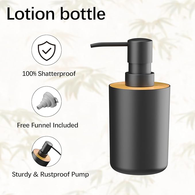 Soap Dispenser for Bathroom and Kitchen, 12oz Modern Minimalist Style Plastic matte white Empty Lotion Dispenser with Refillable Pump,Liquid Bottle for Hand Soap, Dish Soap,College Dorm Use