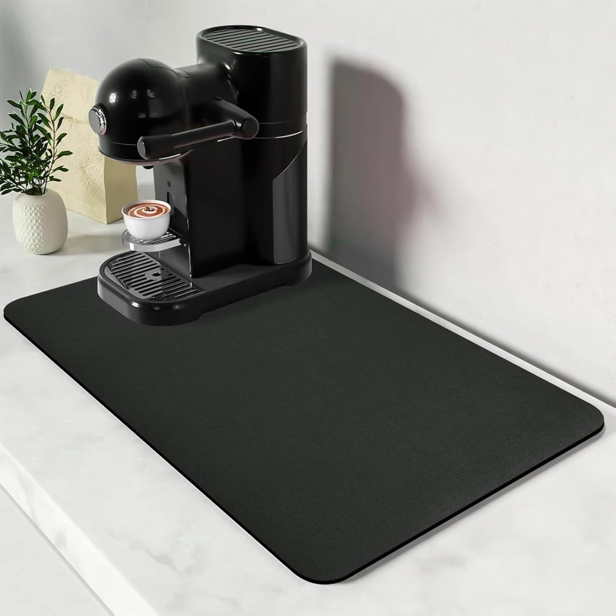 Bloss Coffee Mat 24"x16", Dish Drying Mat for Multiple Usage, Mat for Coffee Bar, Kitchen Counter Mat