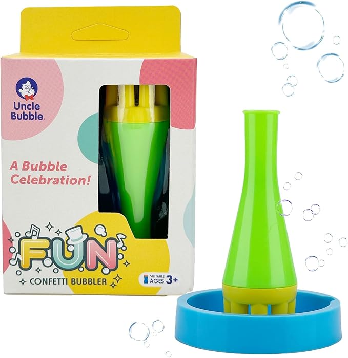 Uncle Bubble Blower for Kids and Toddlers, Uncle Bubble Mini Bubble Blower Makes Thousands of Bubbles Ease, Durable Outdoor Toy