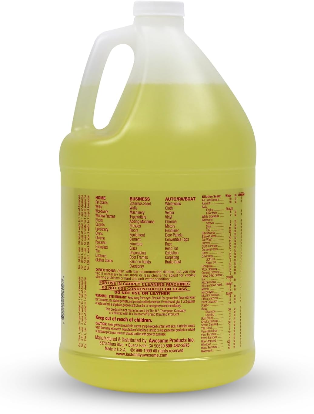 La's Totally Awesome All Purpose Cleaner Refill – 128oz (Pack of 2) Concentrated Multipurpose Cleaner & Heavy Duty Degreaser for Home, Kitchen, Bathroom, Floors, Spray Bottles & More