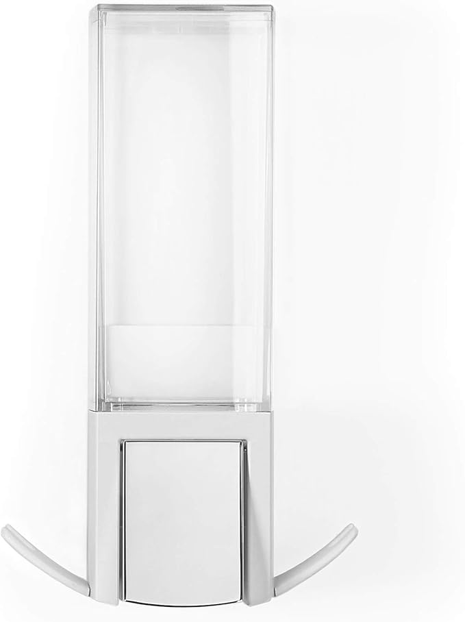 Compactor Clever Soap Dispenser Show Collection, M Size, White, No Drilling Required RAN9653