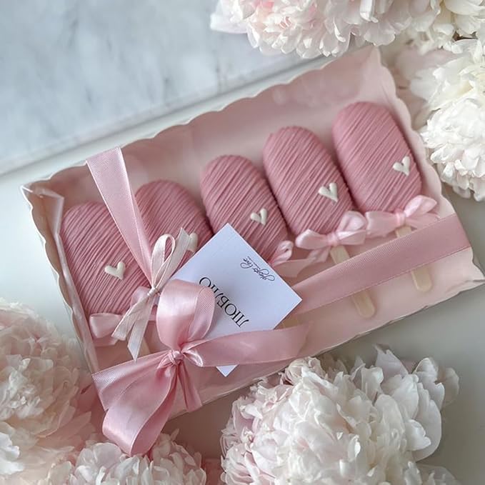 2 Rolls Pink White Ribbon, 1 1/2 Inch x 50 Yards Satin Pink Fabric Ribbon for Flower Bouquets, Gift Wrapping, DIY Crafts, Birthday Cakes, Holiday, Wedding Party and Mother’s Day Decorations