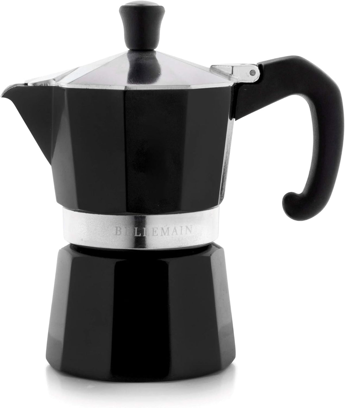 Bellemain Stovetop Espresso Maker, Italian Moka Pot Espresso Maker, Classic Aluminum Design Mocha Pot for Home Brewing & Camping
