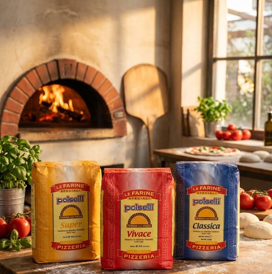 POLSELLI Vivace, Type 00 Double Zero Flour, Artisan Pizza Dough Mix, 5 kg