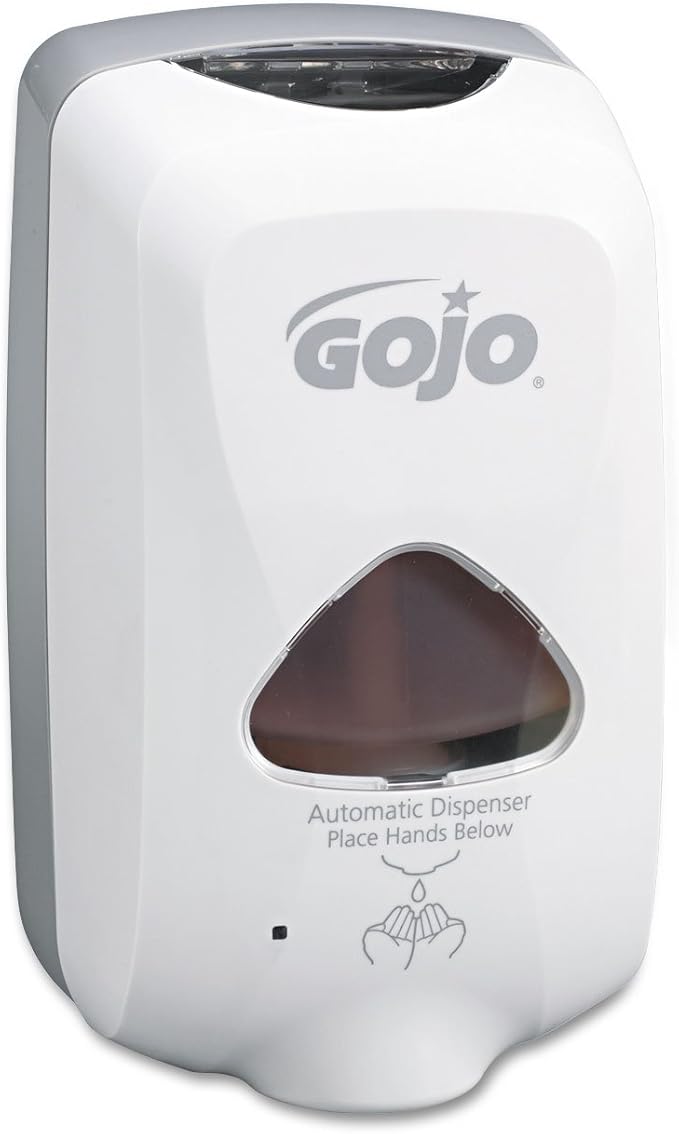 GOJO 274012 TFX Foam Soap Dispenser, 1200ml, 4 1/10w x 6d x 10 3/5h, Gray