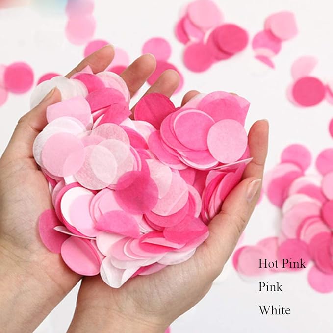 White Confetti 1 inch Paper Confetti Circles for Table Wedding & Birthday Party Decoration 5000 pcs