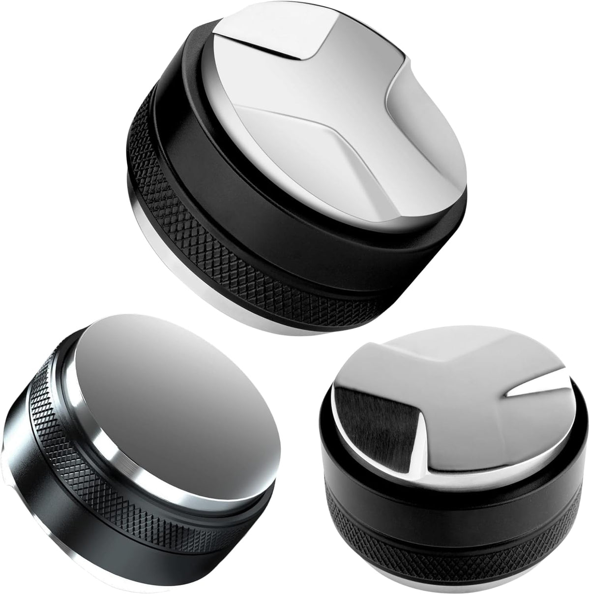 54mm Coffee Tamper and Distributor, Dual Head Coffee Leveler Fits for 54mm Breville Portafilter, Adjustable Depth Espresso Hand Tampers
