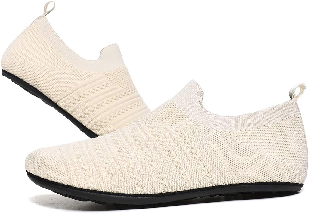 QZKDM Lightweight Slip on Grip Indoor House Slippers Barefoot Non Slip Home Exercise Yoga Shoes for Men Women