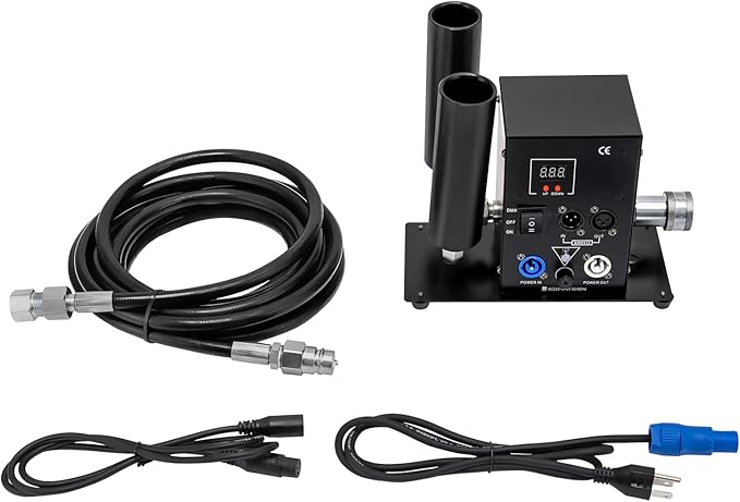 Stage Fog Maker CO2 Jet Smoke Machine 150W CO2 DMX Cannon Air Column CO2 Jet Machine 6 MPa Night Club Bar DJ Party Stage Show Jet Effect Fogger Smoker