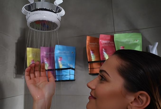 SoapStream Easy to Use Clip-On and Clip-Off Scented Soap Dispenser Showerhead - Elevate Your Shower Experience