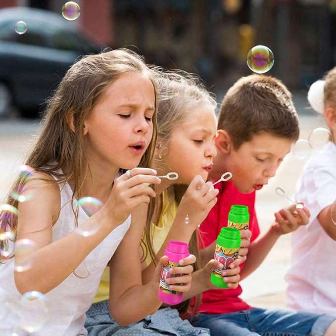 ArtCreativity 48 Pack Bubble Bottles with Wand - Bubbles for Kids Bulk Party Favors, Outdoor Summer Toys, Birthday Goodie Bag Fillers, Bulk Bubbles for Kids in Assorted Colors