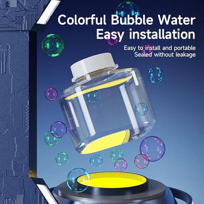 2026 Bubble Blower with LED Lights Automatic Bubble Machine Operated by USB or Battery,for Wedding/Outdoor Party Essential Toy Kids Birthday Gift