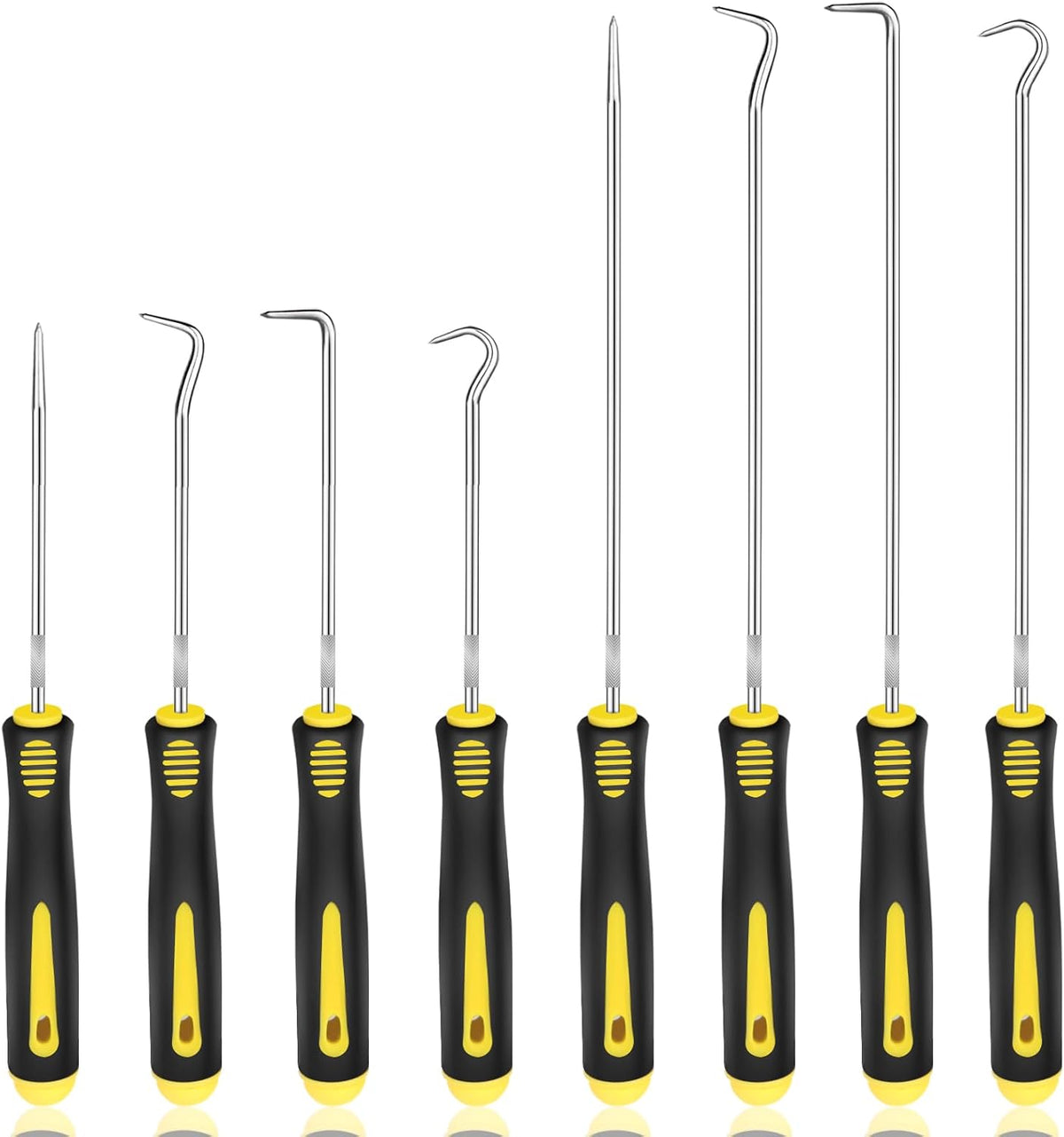 Aleric 8 Pieces Pick and Hook Tools Set, Precision Automotive Pick Tool for Car Auto Oil Seal, Pick Set Mechanic