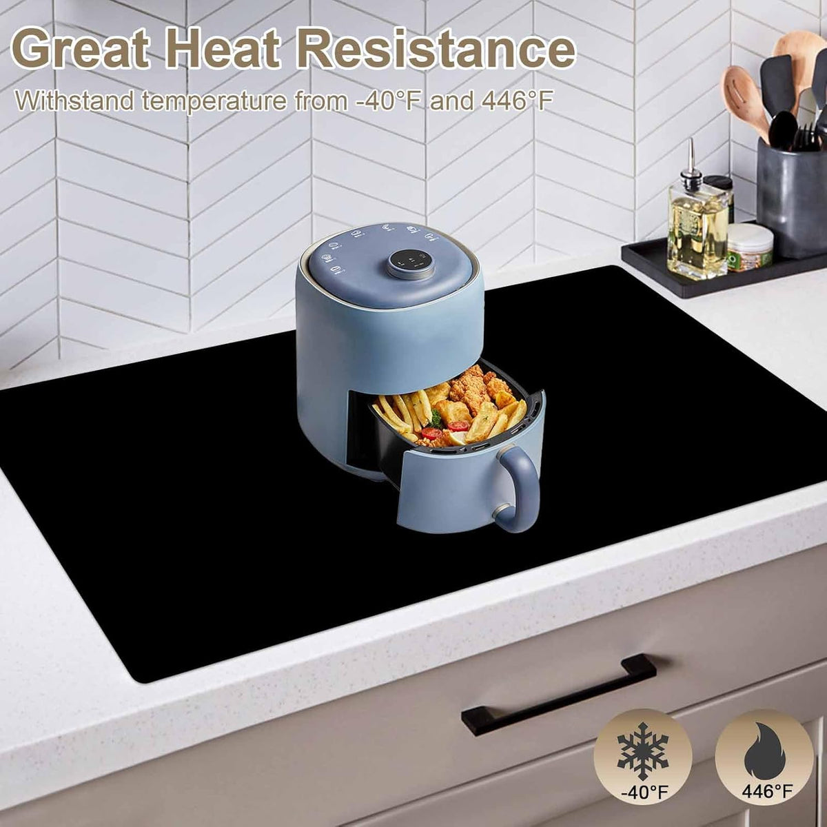 78.7"x23.6"(200cmx60cm) Large Silicone Mats for Countertop, Heat Resistant Mat, Waterproof Nonslip Silicone Kitchen Counter Mat