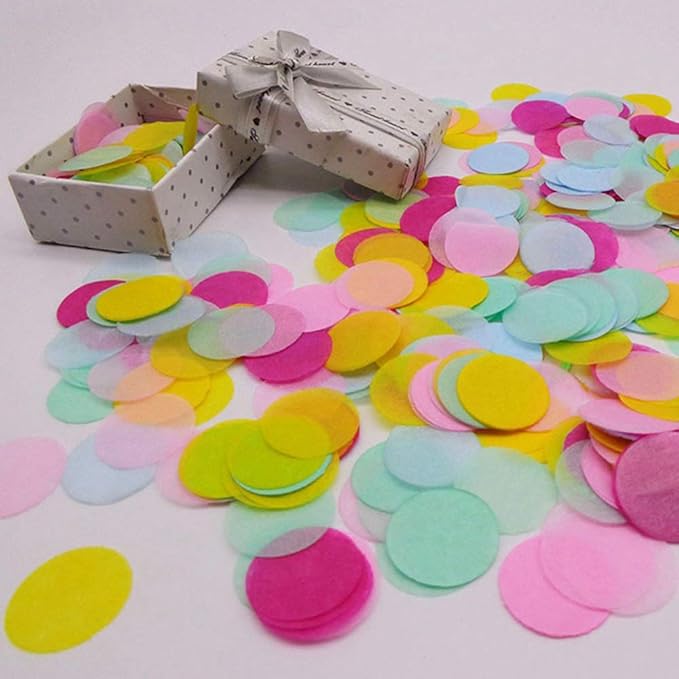Yellow Confetti 1inch Paper Circle Confetti Filled Balloons or Table Party Decoration 5000 pcs