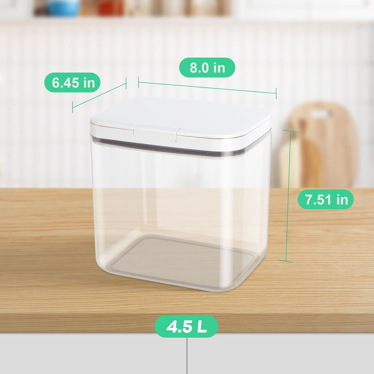 Versatile Storage Container Bin with Pop-up Lid & Scoop, Rice Flour Container Dog Cat Food Storage Container