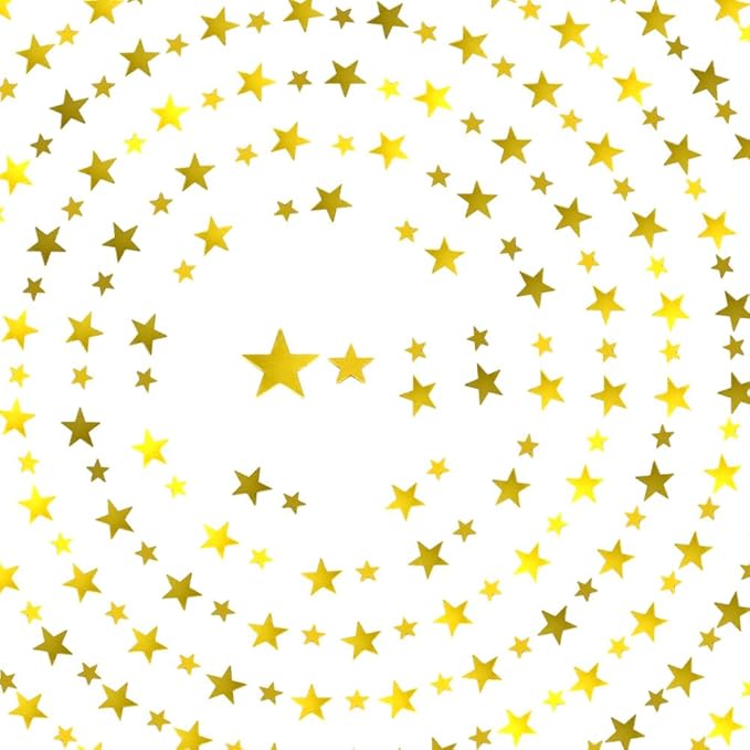 60g/2.1oz Foil Star Confetti Glitter Mixed Pack Metallic Foil Table Confetti Sparkle Sequins for Wedding,Party Decoration(Gold)