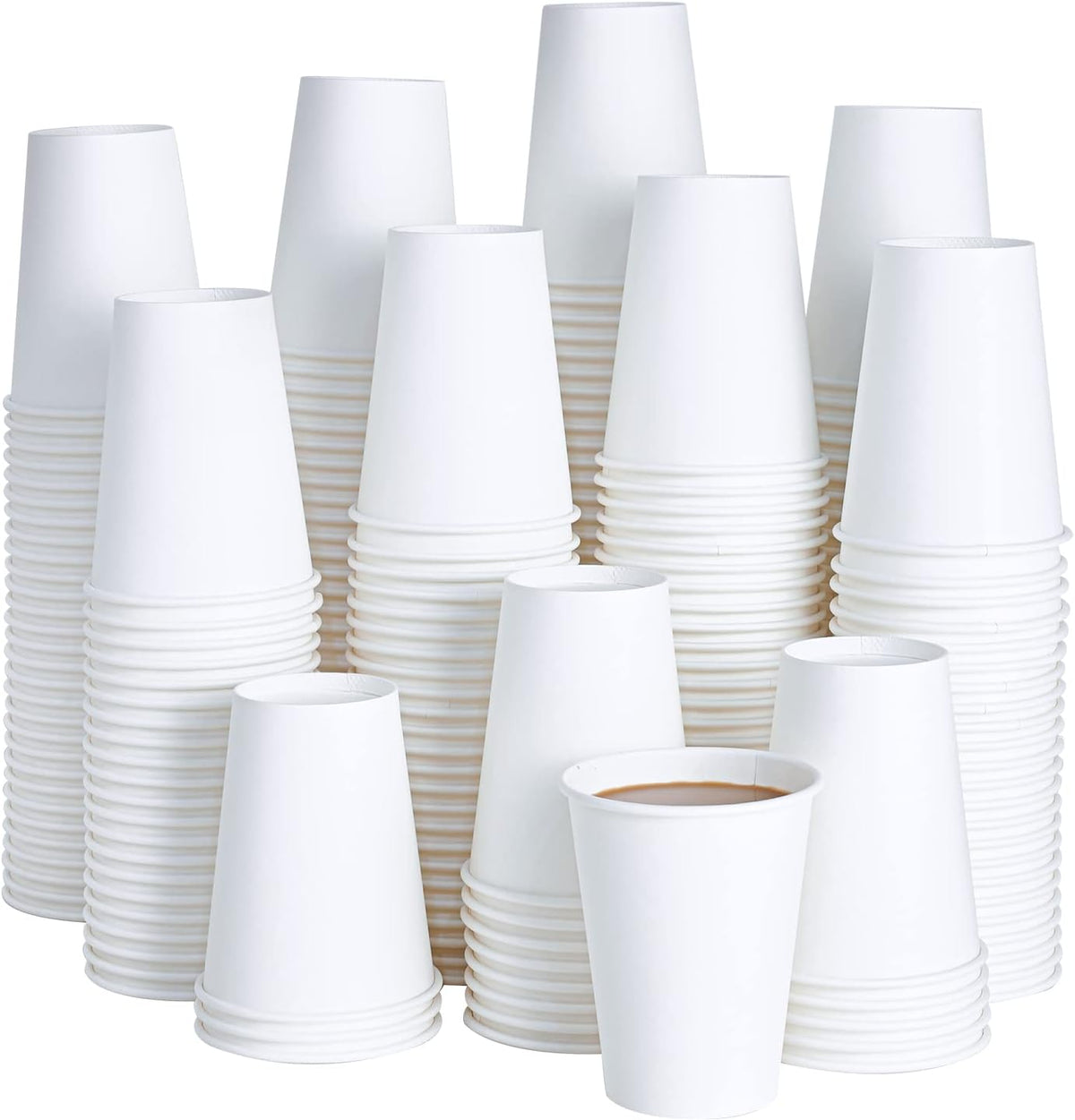 Litopak 500 Count 6 oz Paper Cups, Small Disposable Coffee Cups, Paper Espresso Cups, Hot Drinking Cups for Party, Picnic, Travel and Events