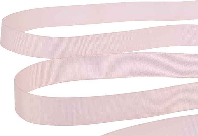 Ribbonitlux 1" Wide Solid Grosgrain Ribbon 25 Yards (813-Vanilla）, Set for Gift Wrapping, Party Decor, Sewing Applications, Wedding and Craft