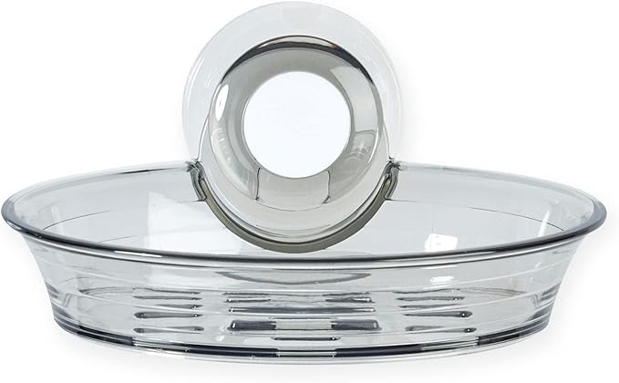 Better Living Products 13870 IMPRESS Suction Soap Dish, Smokey Grey