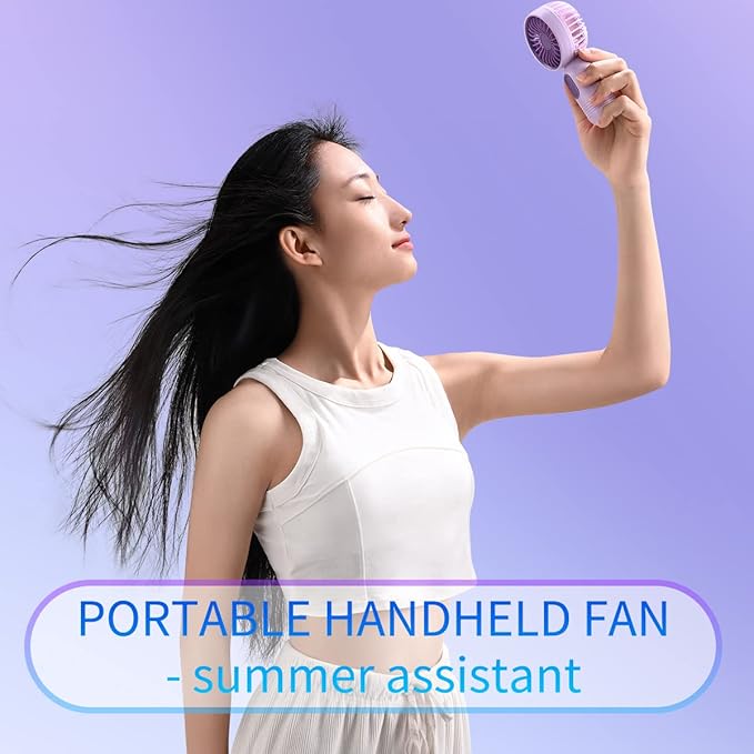 JODNO Mini Portable Fan 12 Pack, Cute Handheld Fan Battery Operated Lightweight Small Personal Fans with 3 Speeds and USB Rechargeable Eyelash Fans for Women Men Office Outdoor Travel Camping