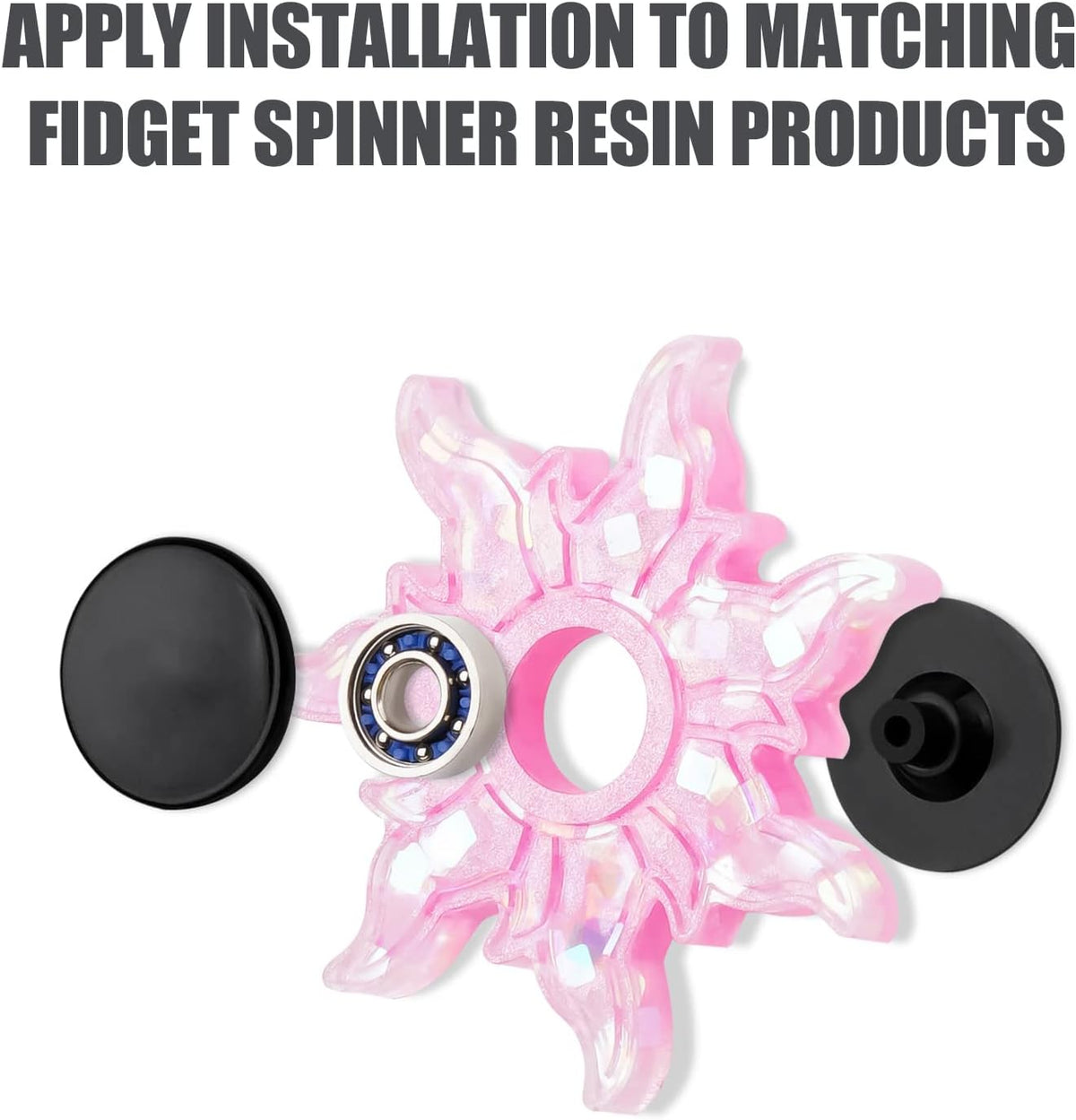 20 Pack Fidget Spinner Bearing and Cap Replacement Set, Chrome Steel Bearing Balls
