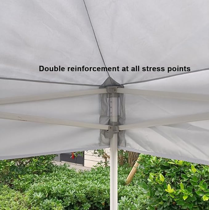 SCOCANOPY Commercial 10x10 Pop Up Canopy Replacement Cover Top with Air Vent,Canopy Cover ONLY, (Beige)