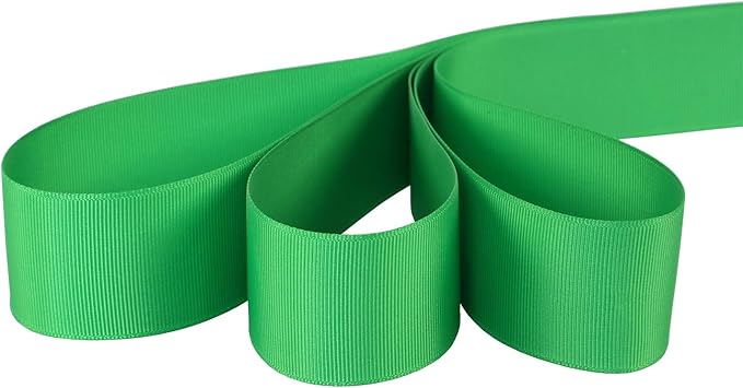 Ribbonitlux 1.5" Wide Solid Grosgrain Ribbon 25 Yards (580-Emerald）, Set for Gift Wrapping, Party Decor, Sewing Applications, Wedding and Craft
