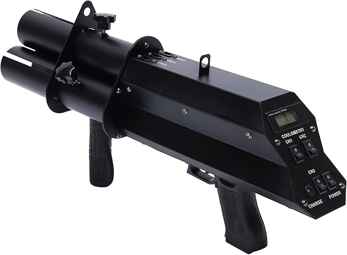 Electric Confetti Cannon Launcher Handheld Confetti Machine, 3 Head Portable Confetti Blower Gun Rechargeable Confetti Shooter with 3500mAh Built-in Battery for 2.2in Confetti E-Cartridge