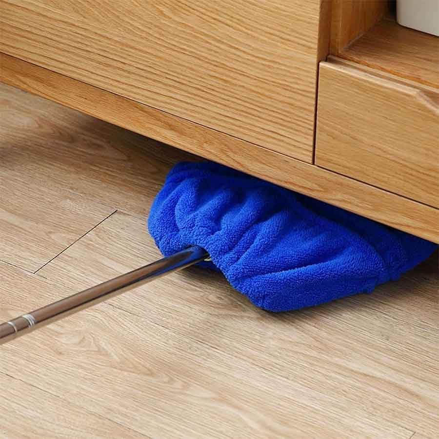 Icexeco Lazy Broom Cover Cloth, Multifunctional Lazy Brooms Cover, Washable Reusable Microfiber Broom Sweeping Refill, Wet & Dry Dual Use, Washable Mop Covers (4PCS-Pink)