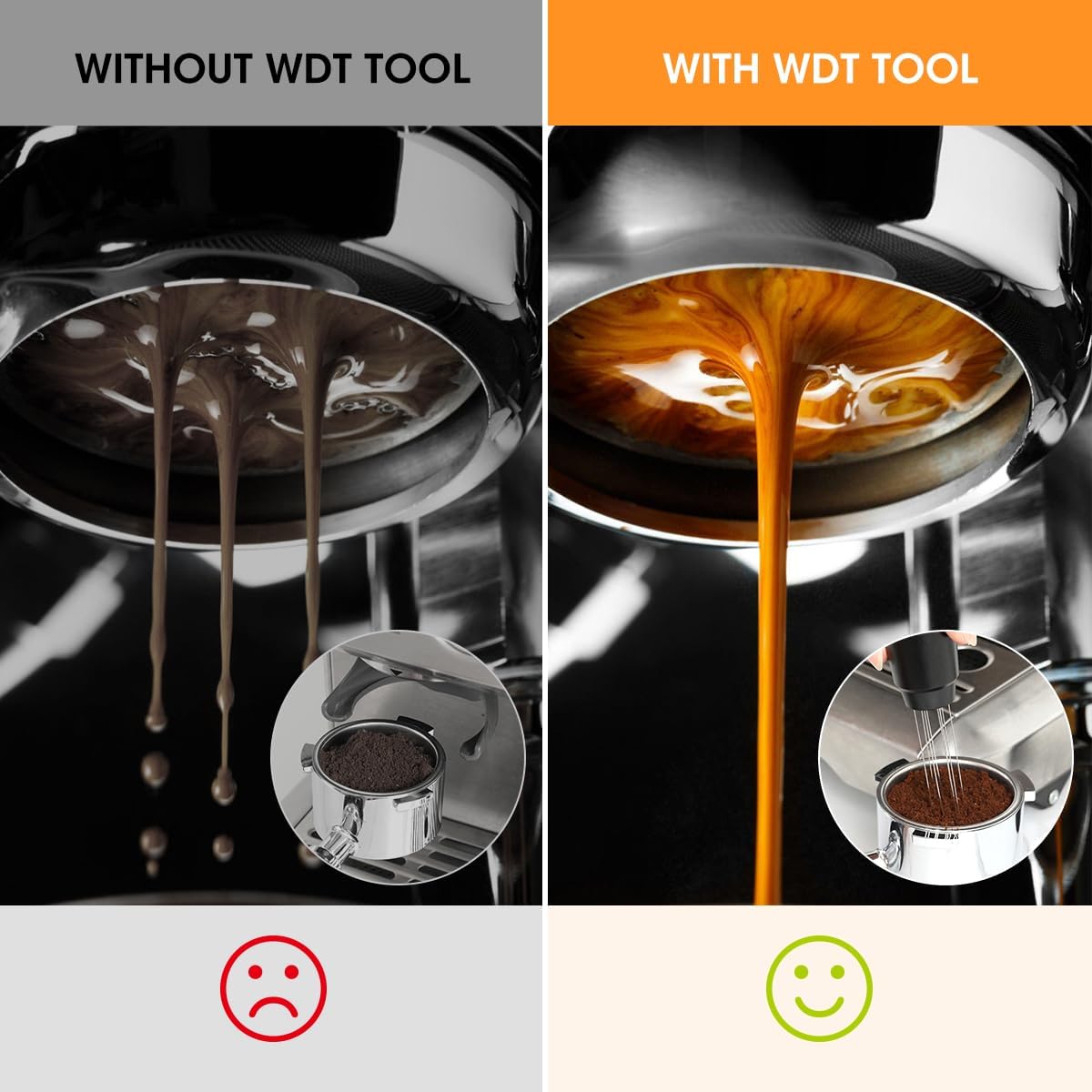 Aieve WDT Tool Espresso, Metal Distribution Tool with 10 x 0.4mm Stainless Steel Needles Espresso Stirrer