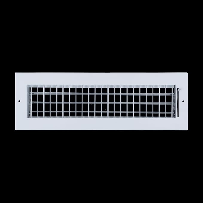 [10 Pack] Fits 16x4 Duct Opening Steel Adjustable Air Supply Grille by Handua | Register Vent Cover Grill for Sidewall and Ceiling | White | Out. Dim.: 17.75" X 5.75"