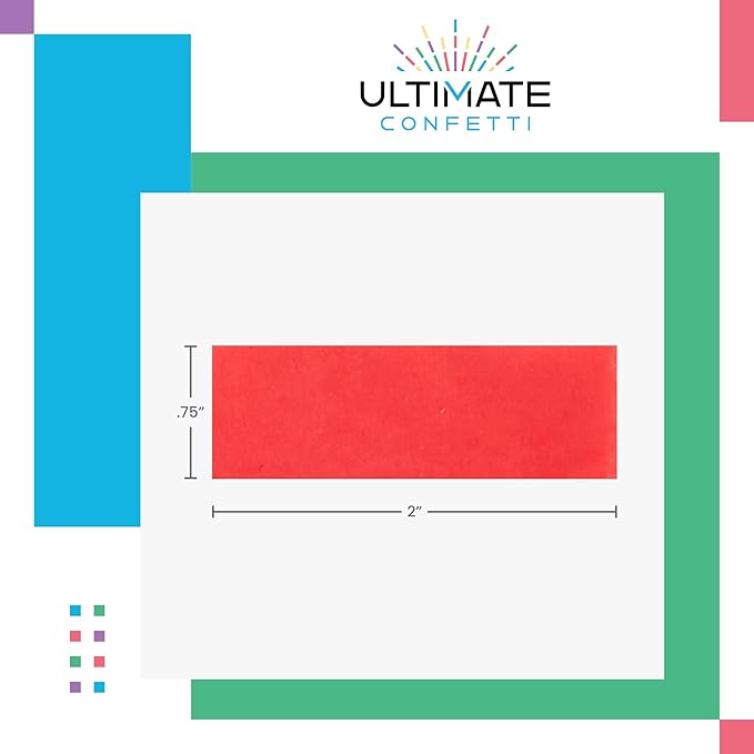 Ultimate Confetti Biodegradable Tissue Confetti Cannon 12", Disposable Confetti-Launcher, UV Blacklight Color - Safe Compressed Air Confetti Popper for Parties, Events, and More