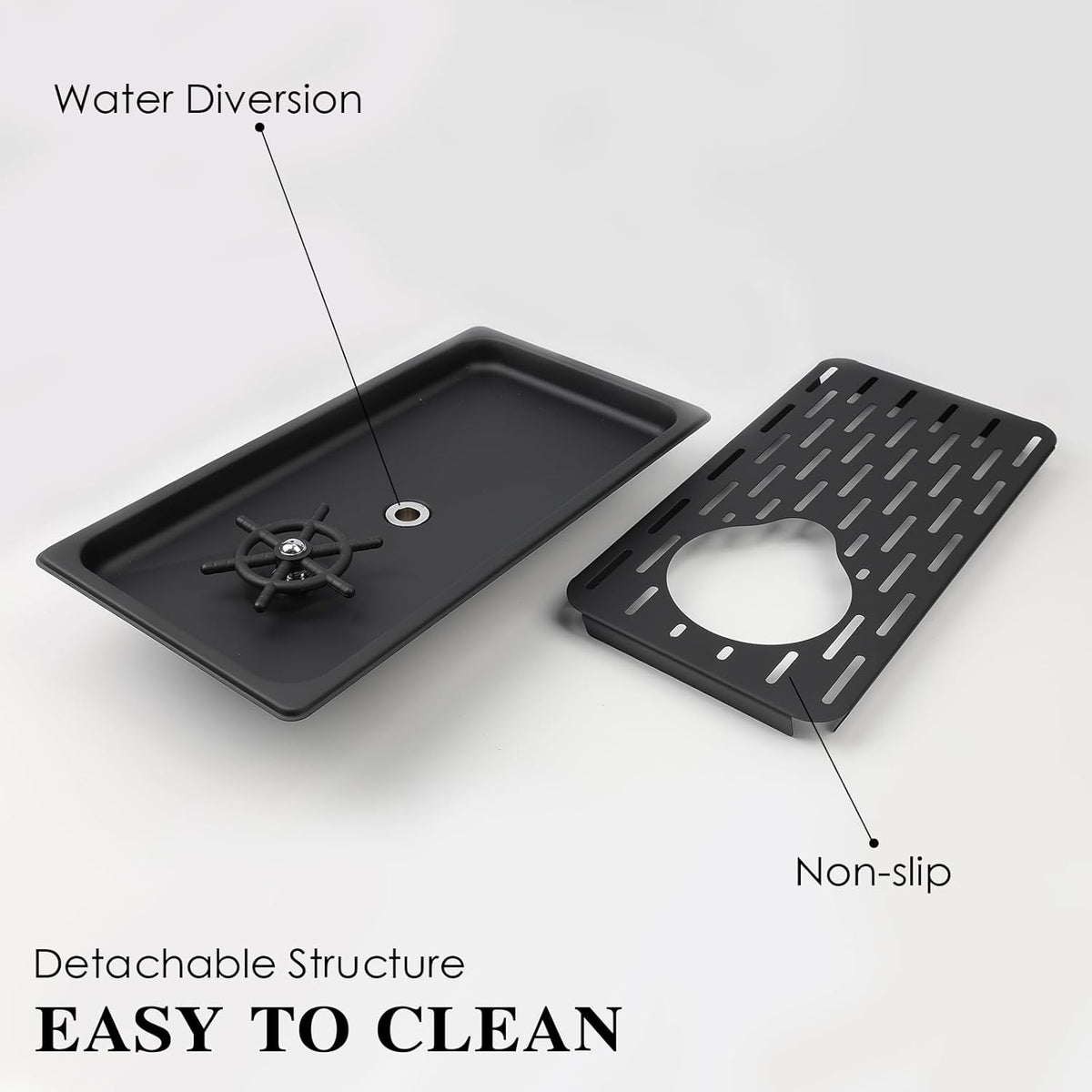 Pitcher Washer, Espresso Washer and Spray, Pitcher Rinser ，Drainage and Drip Tray, 304 Stainless Steel Bar Glass Washer Sink