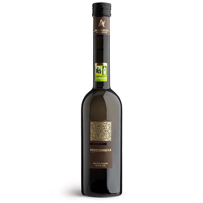 Desert Miracle Cold Pressed Polyphenol Rich Moroccan Olive Oil, Extra Virgin Olive Oil with High Polyphenols, Organic