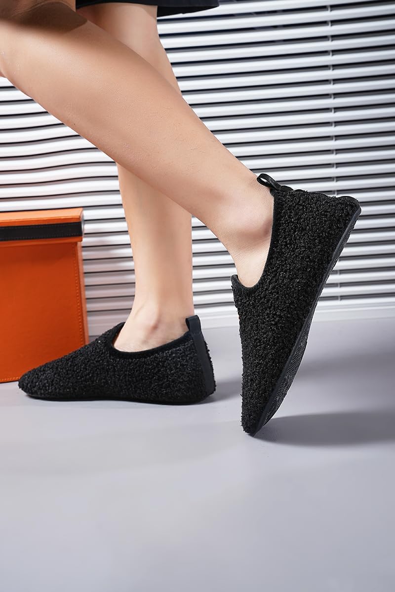 Adult Indoor House Slippers Socks Lightweight Non Slip Grip House Home Shoes for Women Men
