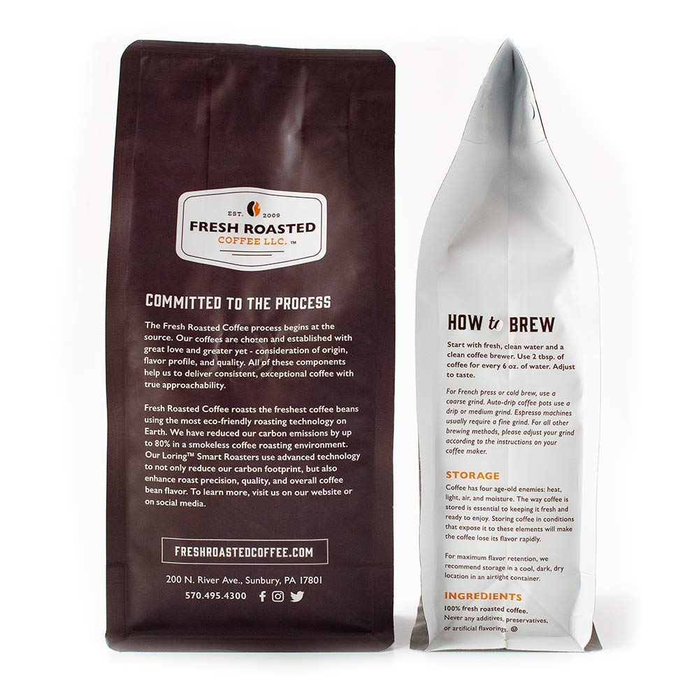 Fresh Roasted Coffee, Brazil Minas Gerais, 2 lb (32 oz), Light Roast, Kosher, Ground