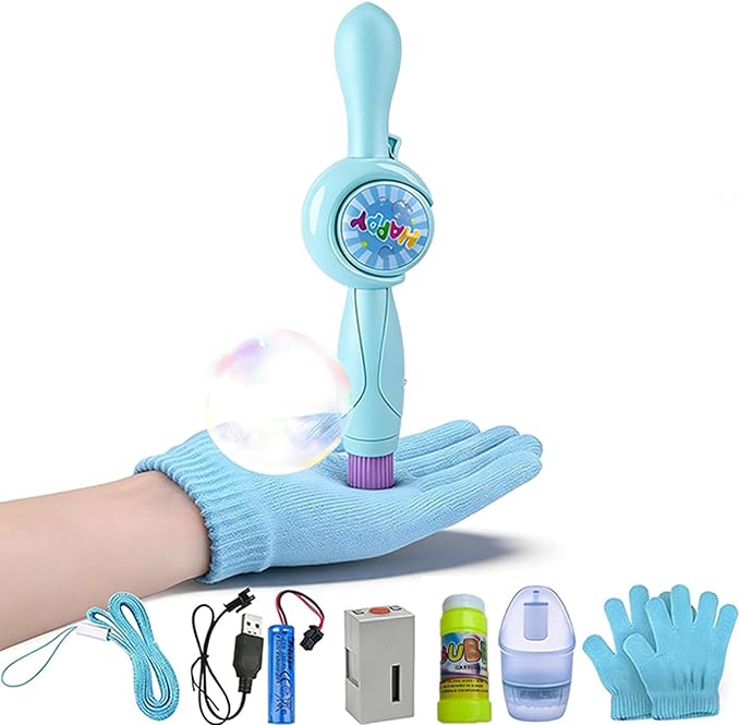 Fog Bubble Machine, Rechargeable Automatic Electric Bubble Machine, Magic Smoke Bubble Machine, Party Bubble Wand, Suitable for Bubble Fog Games at Parties, Beaches, and Summer