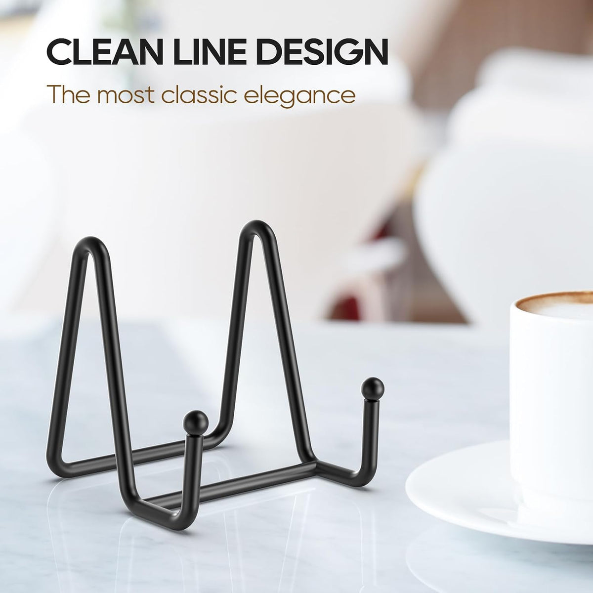 3 Pack 3 Inch Plate Stands for Display - Metal Picture Stand Plate Holder