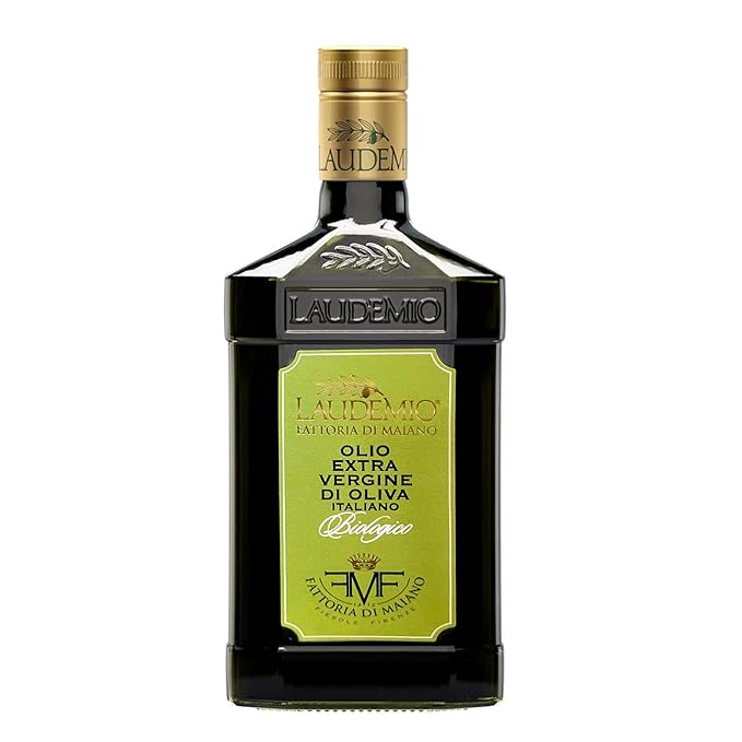 Sanniti Laudemio Organic Extra Virgin Olive Oil Fattoria di Maiano, Gold Award Winner at NYIOOC World Olive Oil Competition, 16.9 oz