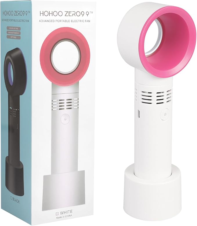 Portable USB Rechargeable Mini Fan Eyelash Fan Dryer Bladeless Handheld for Eyelash Extension, Air Conditioning Blower for Essential Eyelash Extension Supplies (White 02)