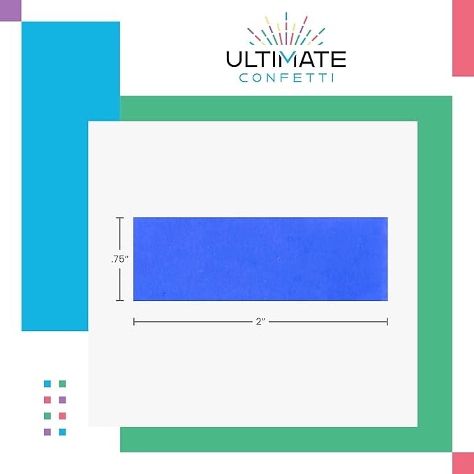 Ultimate Confetti, Green UV Glow Rectangular Biodegradable Confetti -Tissue Paper Flame-Resistant & Slow-Falling Confetti for Cannon and Launcher use - Best for Celebrations - 1 lb, 16 oz