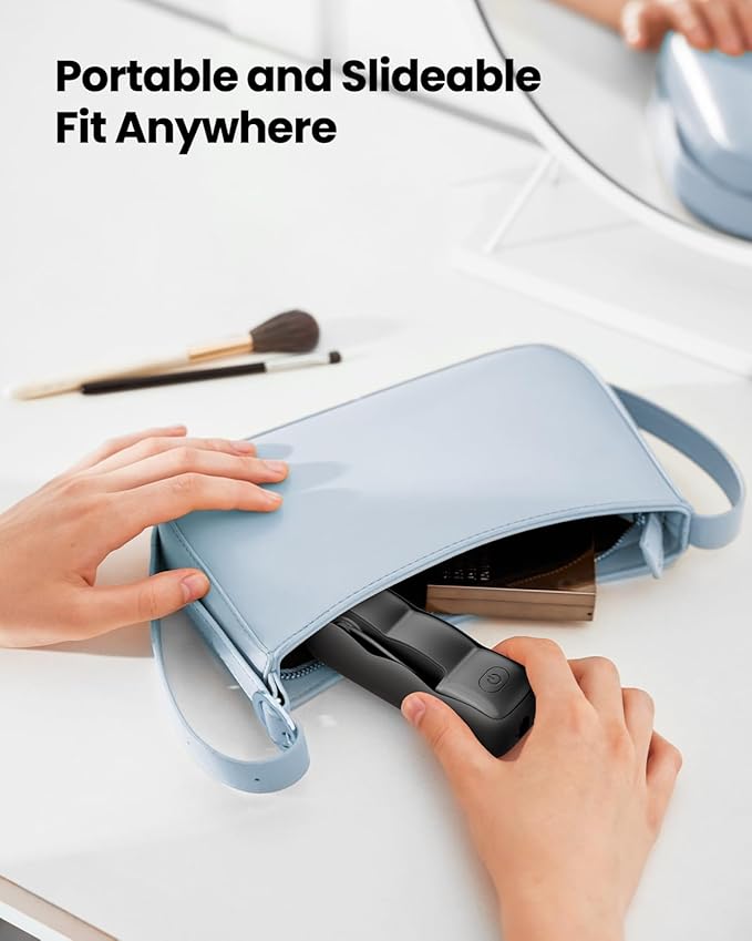 Gaiatop Portable Handheld Fan, 3 Speed USB Rechargeable Small Hand Cute Clouds Mini Slide Fans, Lash Makeup Pocket Personal Beach/Travel Essentials Summer Cooling Gifts for Women Girls