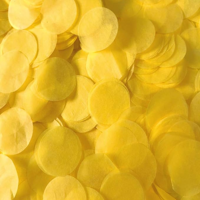 Yellow Confetti 1inch Paper Circle Confetti Filled Balloons or Table Party Decoration 5000 pcs