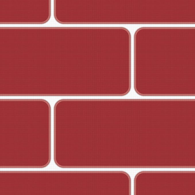 Beistle Novelty Red Brick Polyester Fabric Aisle Runner, Christmas Fireplace Decorations, Holiday Party Supplies